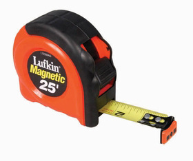 Ultralok Hi-Viz Orange MAGNETIC MagGrip™ 25' Steel Tape M - Click Image to Close