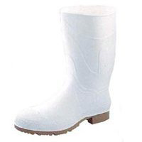 WHITE PVC KNEE BOOT - Click Image to Close