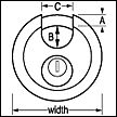 HEAVY DUTY ROUND LOCK