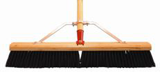 PLASTIC FLOOR BROOM with Wing Braces & Handle - Click Image to Close