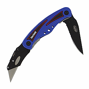 TWIN INCH POCKET KNIFE WITH UTILITY KNIFE - Click Image to Close