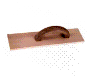 Mahogany Wood Float - Click Image to Close